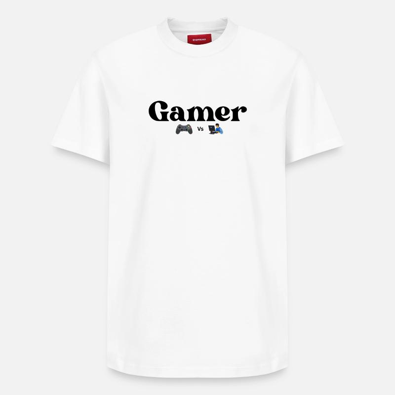 Controller VS PC - Relaxed Unisex Supima Cotton T-Shirt – by SPREAD - white