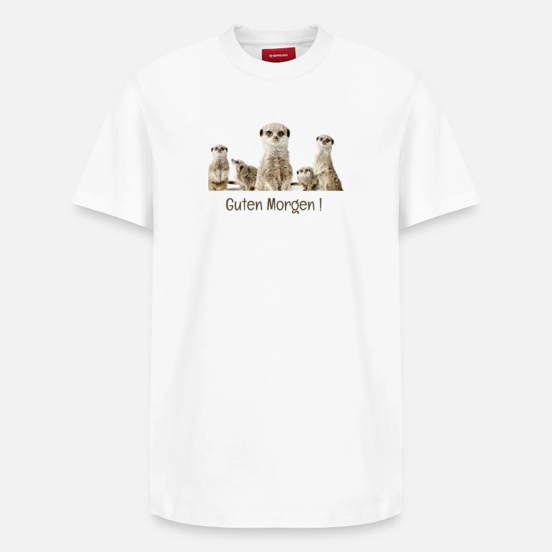Bonjour - T-shirt unisexe décontracté en coton Supima – de SPREAD - blanc