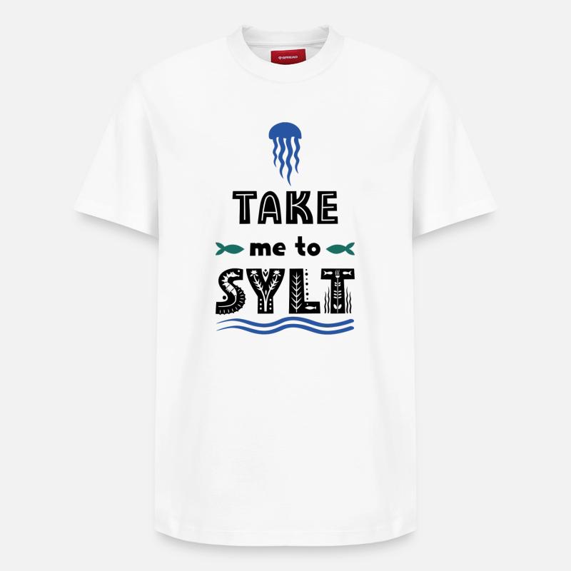Sylt - T-shirt unisexe décontracté en coton Supima – de SPREAD - blanc