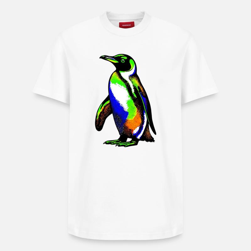 Pingouin - T-shirt unisexe décontracté en coton Supima – de SPREAD - blanc