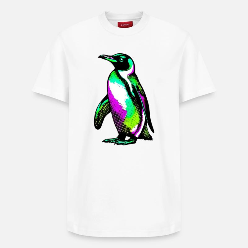 Pingouin - T-shirt unisexe décontracté en coton Supima – de SPREAD - blanc
