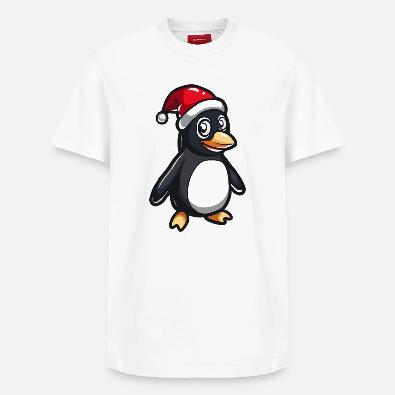 Noël pingouin - T-shirt unisexe décontracté en coton Supima – de SPREAD - blanc