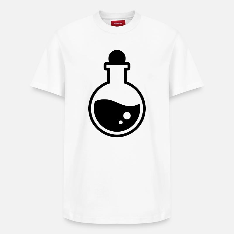 Magic Potion Bottle Magic - Relaxed Unisex Supima Cotton T-Shirt – by SPREAD - white