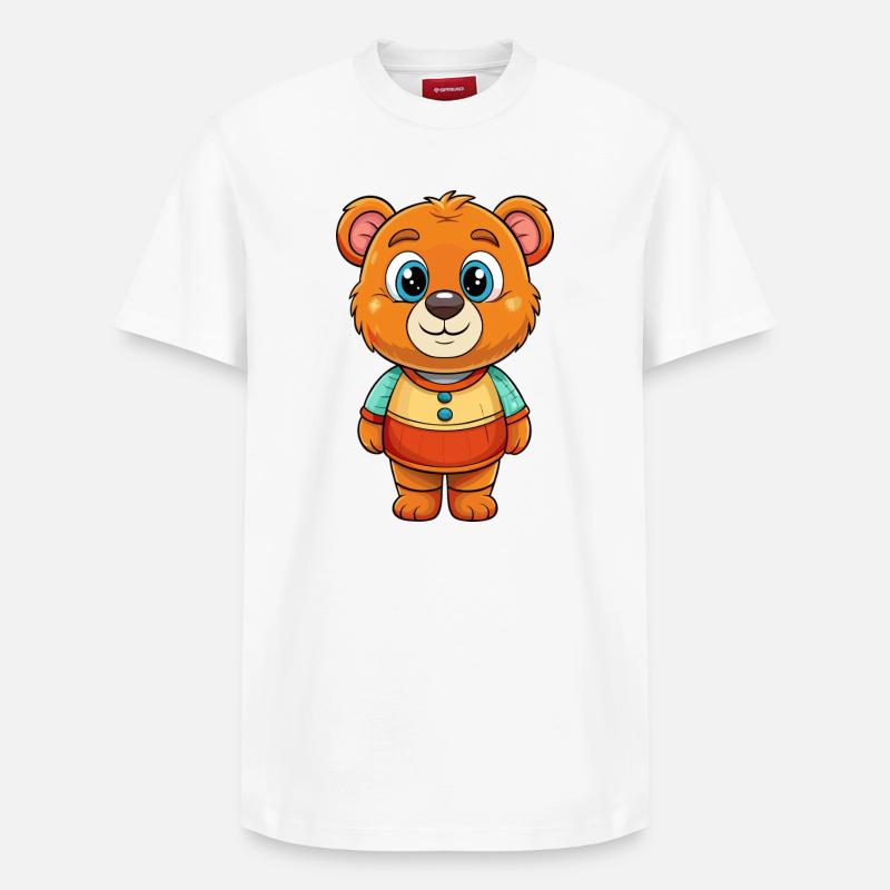 Bébé ours - T-shirt unisexe décontracté en coton Supima – de SPREAD - blanc