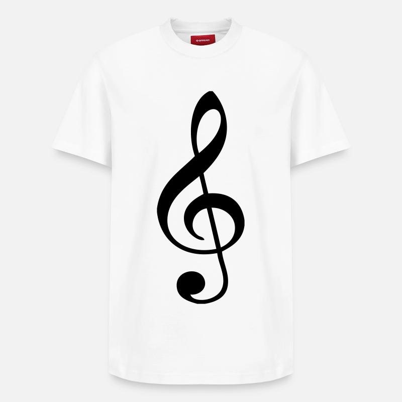 Clef - T-shirt unisexe décontracté en coton Supima – de SPREAD - blanc