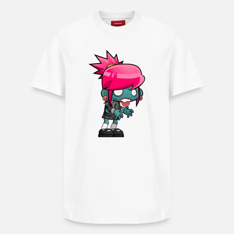 Zombie - T-shirt unisexe décontracté en coton Supima – de SPREAD - blanc