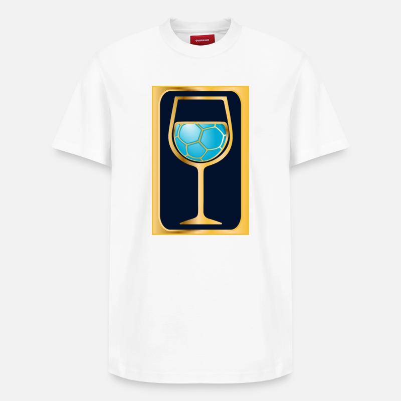 Handball Vin - T-shirt unisexe décontracté en coton Supima – de SPREAD - blanc