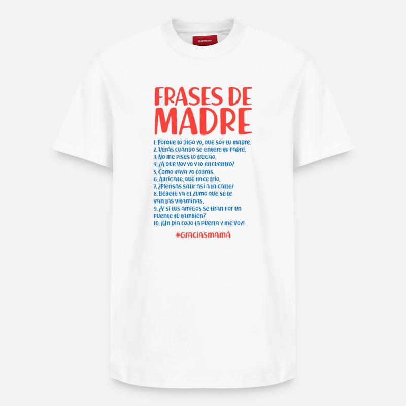 Citations de la mère - T-shirt unisexe décontracté en coton Supima – de SPREAD - blanc