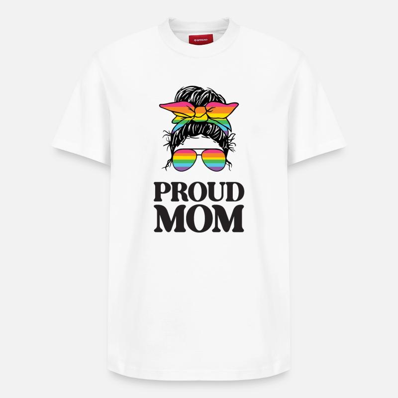 LGBT Pride Month - Stolze Mutter - Relaxed Unisex Supima Cotton T-Shirt – von SPREAD - Weiß