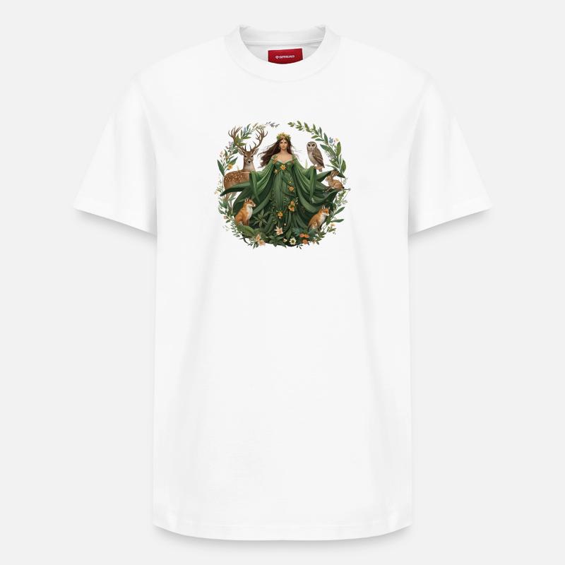 Dame Nature - T-shirt unisexe décontracté en coton Supima – de SPREAD - blanc