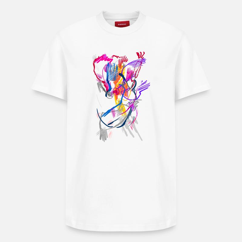 Art - T-shirt unisexe décontracté en coton Supima – de SPREAD - blanc