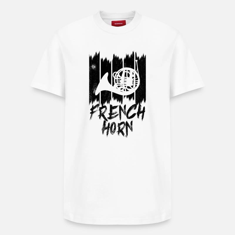 Corne - T-shirt unisexe décontracté en coton Supima – de SPREAD - blanc