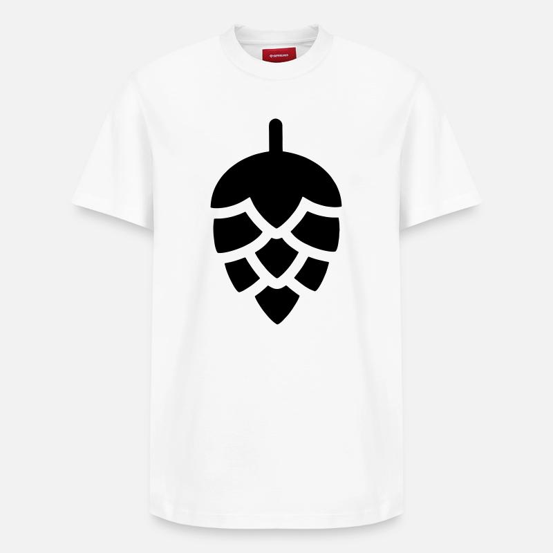 Houblon - T-shirt unisexe décontracté en coton Supima – de SPREAD - blanc