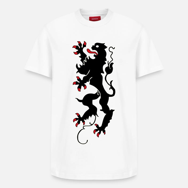 Chemnitz Lion - Chemnitz - T-shirt unisexe décontracté en coton Supima – de SPREAD - blanc
