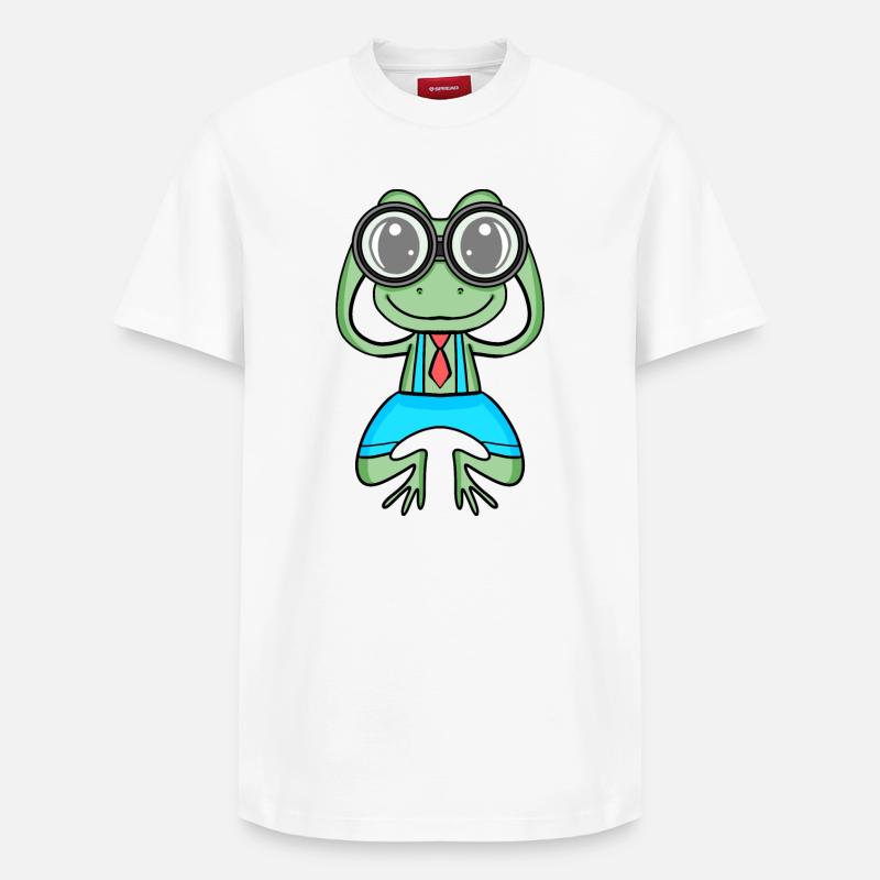 Télescope Astronomie Astronome Grenouille - T-shirt unisexe décontracté en coton Supima – de SPREAD - blanc