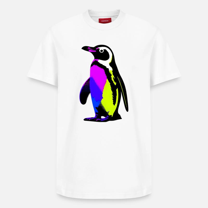 Pingouin - T-shirt unisexe décontracté en coton Supima – de SPREAD - blanc