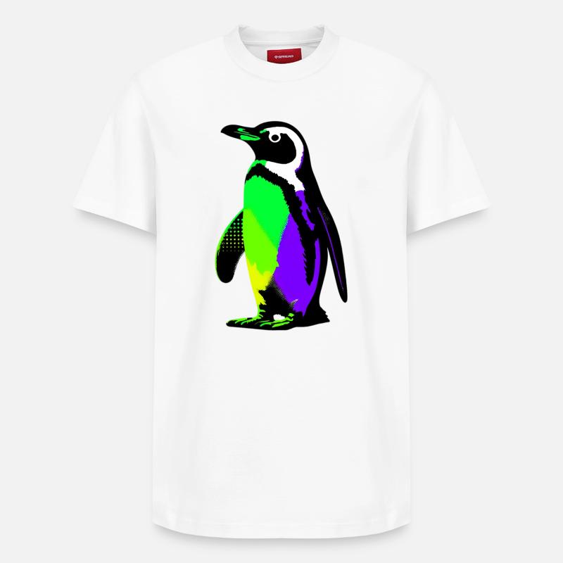 Pingouin - T-shirt unisexe décontracté en coton Supima – de SPREAD - blanc