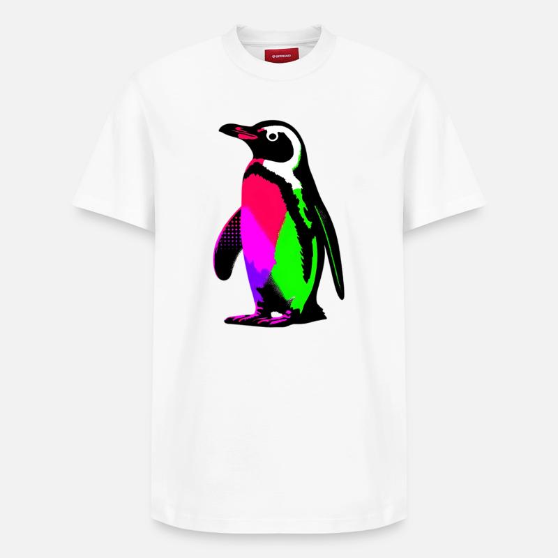 Pinguin - Relaxed Unisex Supima Cotton T-Shirt – von SPREAD - Weiß