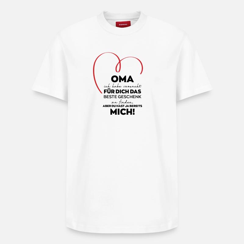 Cadeau drôle de grand-mère grand-mère - T-shirt unisexe décontracté en coton Supima – de SPREAD - blanc