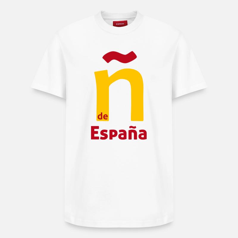 Ñ de España - T-shirt unisexe décontracté en coton Supima – de SPREAD - blanc