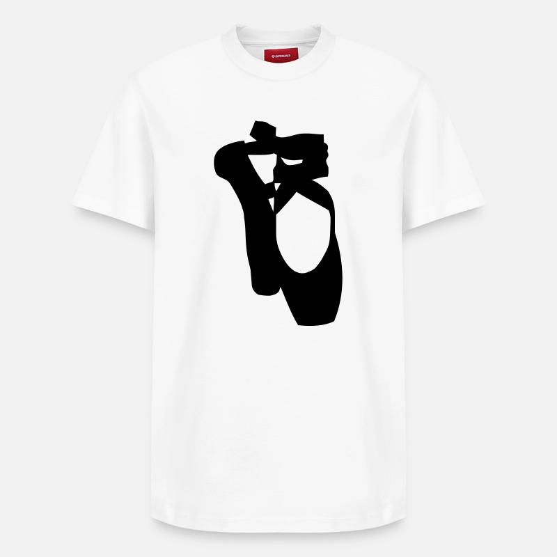 Chaussures de ballet - T-shirt unisexe décontracté en coton Supima – de SPREAD - blanc