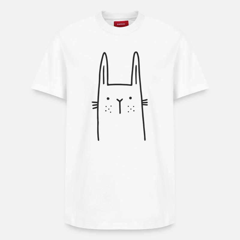 niedlicher Hase Ostern - Relaxed Unisex Supima Cotton T-Shirt – von SPREAD - Weiß