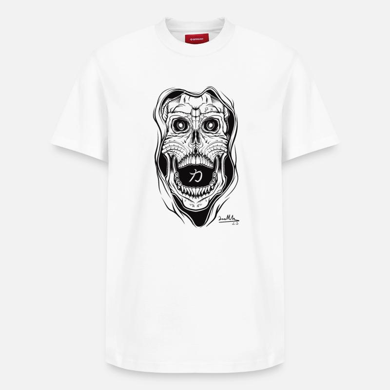 La Faucheuse - T-shirt unisexe décontracté en coton Supima – de SPREAD - blanc