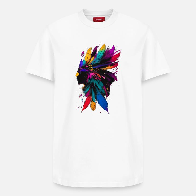 Chaman - T-shirt unisexe décontracté en coton Supima – de SPREAD - blanc