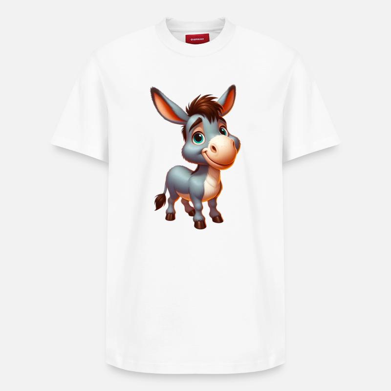 Âne âne tétine mule - T-shirt unisexe décontracté en coton Supima – de SPREAD - blanc