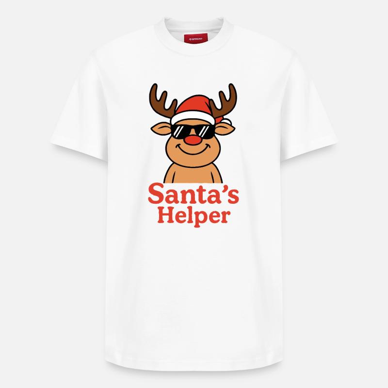 Renne Aide du Saint - T-shirt unisexe décontracté en coton Supima – de SPREAD - blanc