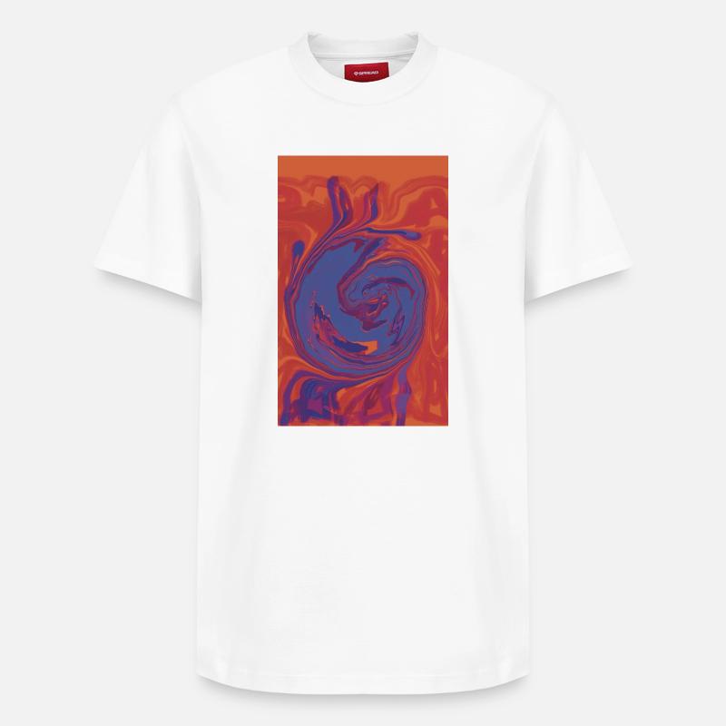 Spirale de l’Enfer de Marbre - T-shirt unisexe décontracté en coton Supima – de SPREAD - blanc