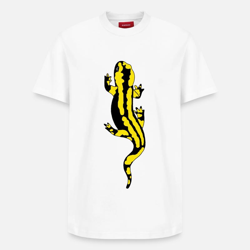 Salamandre - T-shirt unisexe décontracté en coton Supima – de SPREAD - blanc
