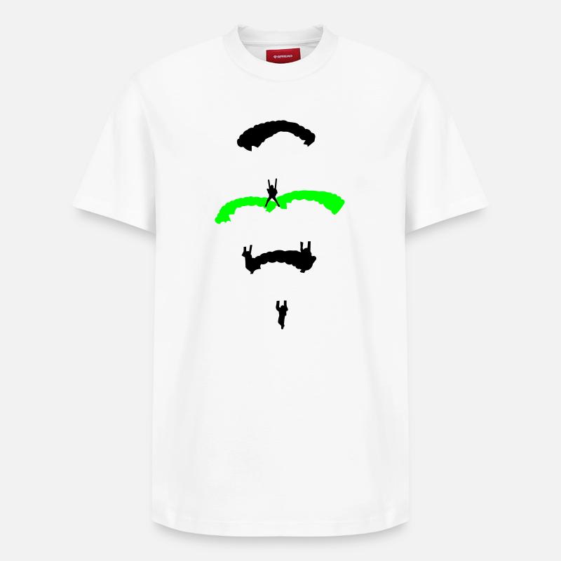 Fallschirm Diamant - Relaxed Unisex Supima Cotton T-Shirt – von SPREAD - Weiß