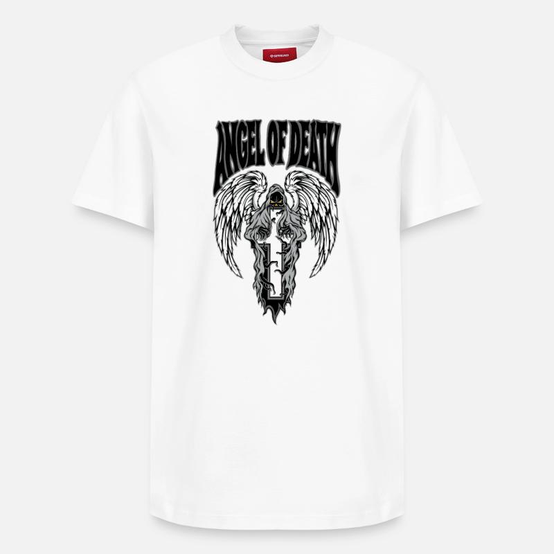 Engel des Todes - Relaxed Unisex Supima Cotton T-Shirt – von SPREAD - Weiß