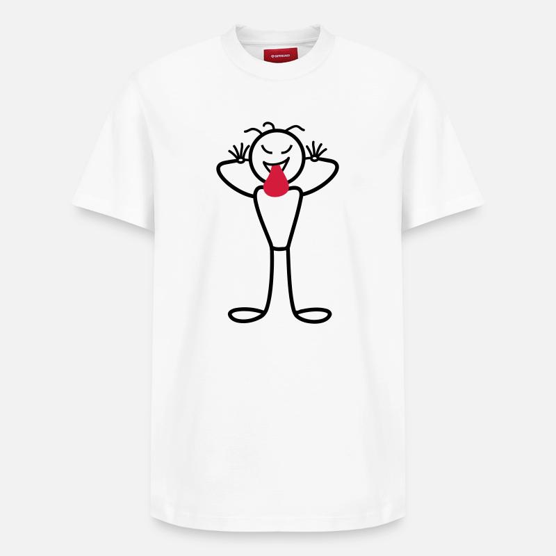 Mâle - T-shirt unisexe décontracté en coton Supima – de SPREAD - blanc