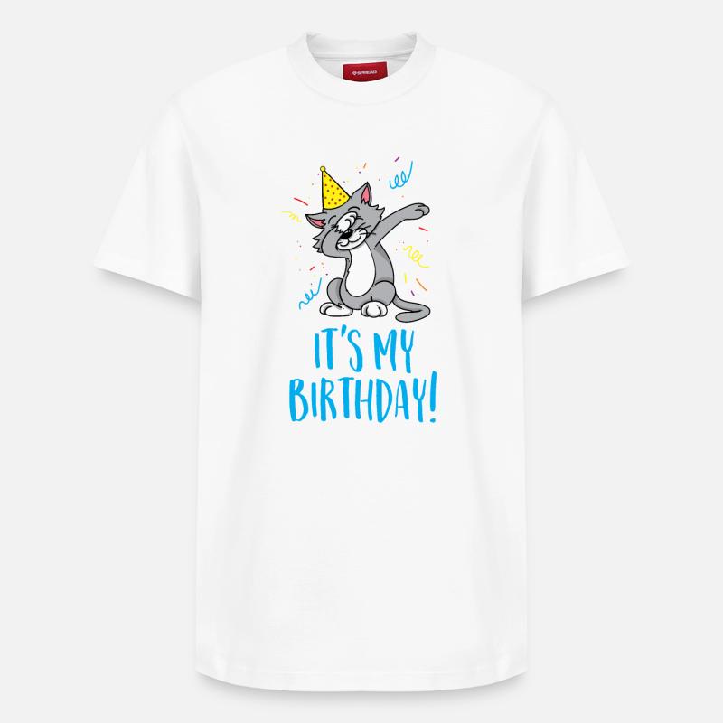 C'est mon anniversaire - T-shirt unisexe décontracté en coton Supima – de SPREAD - blanc