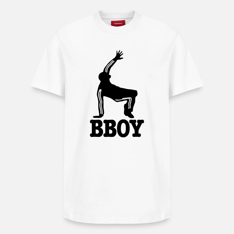 bboy - Relaxed Unisex Supima Cotton T-Shirt – von SPREAD - Weiß