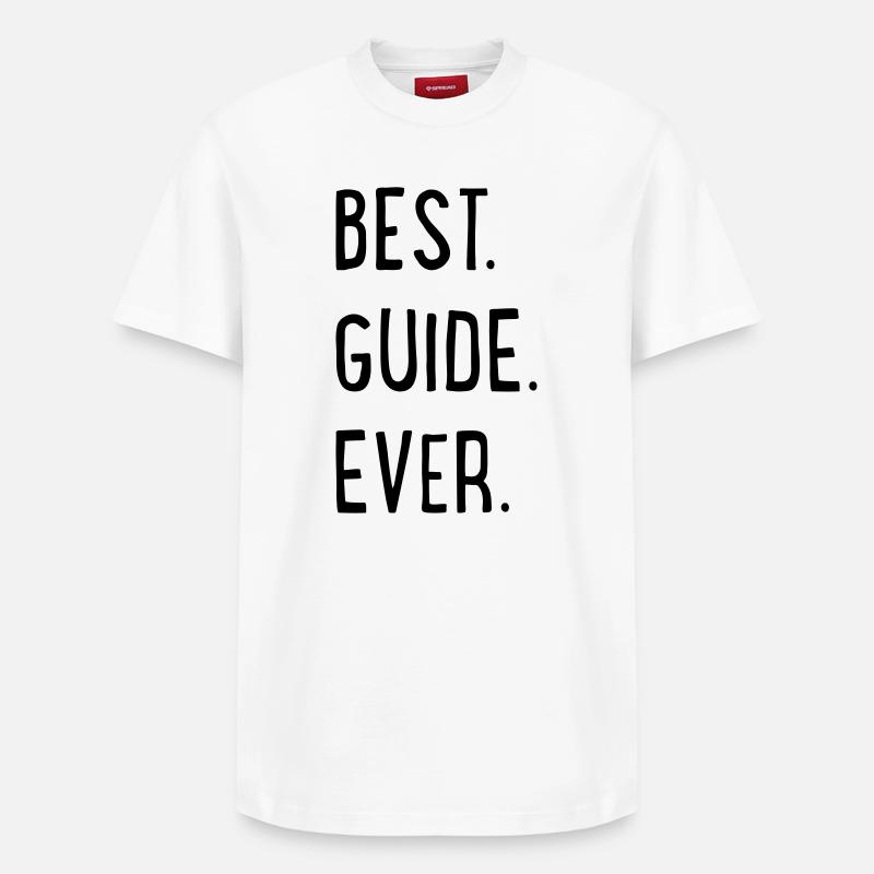 BEST GUIDE EVER - T-shirt unisexe décontracté en coton Supima – de SPREAD - blanc