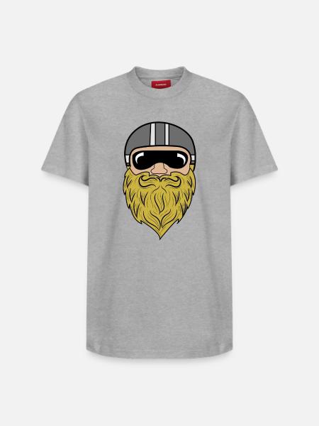 Bart Ziegenbart Bartfrisur Schnurrbart Bartträger - Relaxed Unisex Supima Cotton T-Shirt – von SPREAD - Weiß