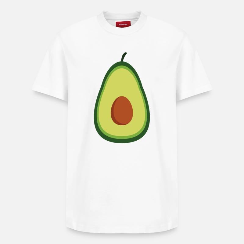 avocat - T-shirt unisexe décontracté en coton Supima – de SPREAD - blanc