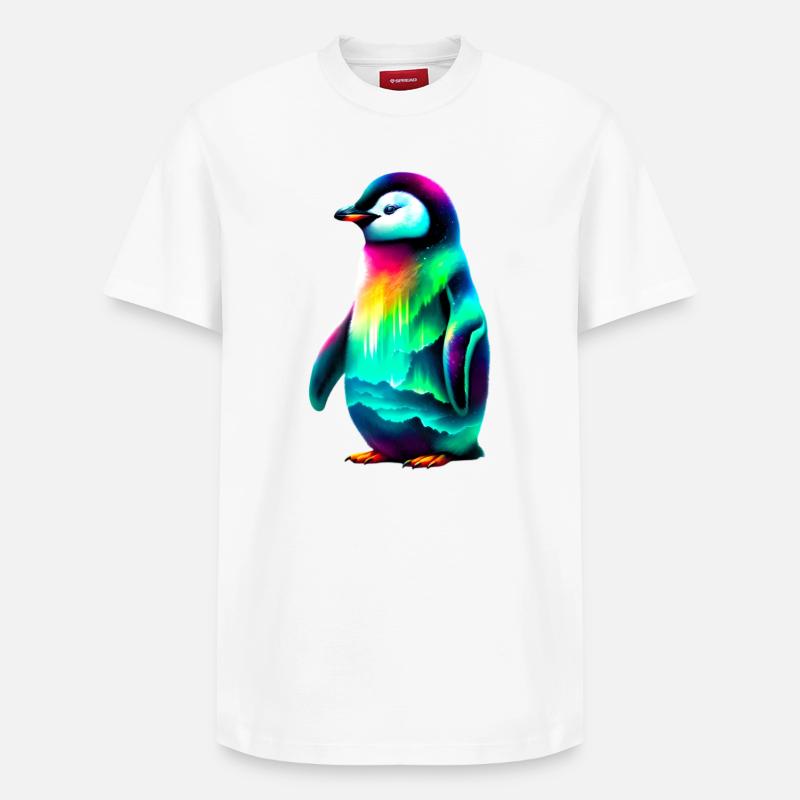 Pinguin - Relaxed Unisex Supima Cotton T-Shirt – von SPREAD - Weiß