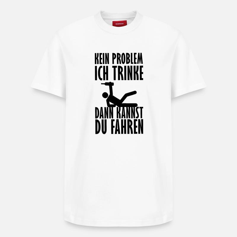 Großzügiger Trinker - Relaxed Unisex Supima Cotton T-Shirt – von SPREAD - Weiß