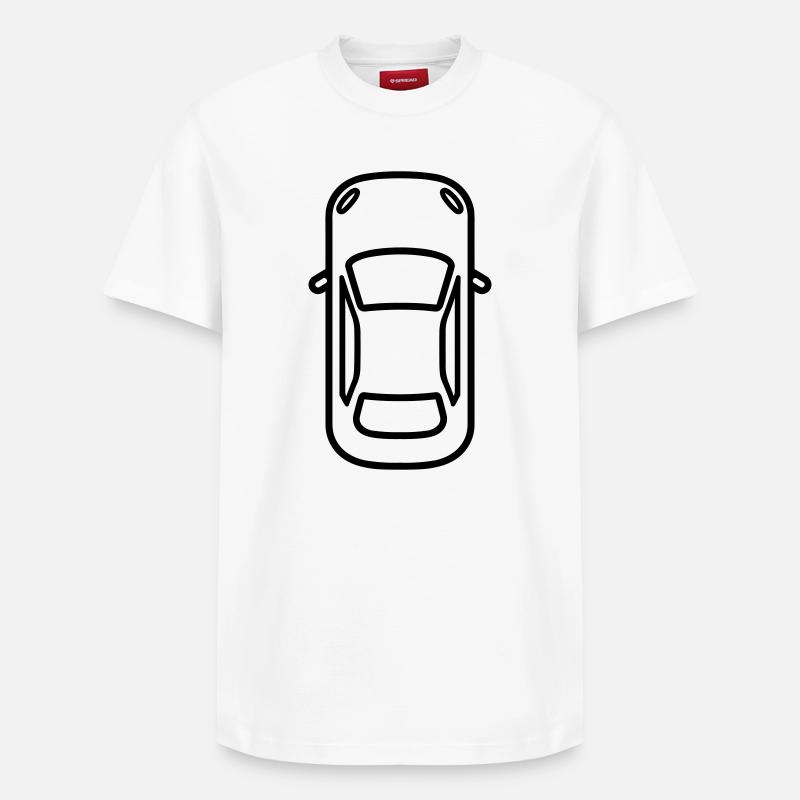 Auto - Relaxed Unisex Supima Cotton T-Shirt – von SPREAD - Weiß