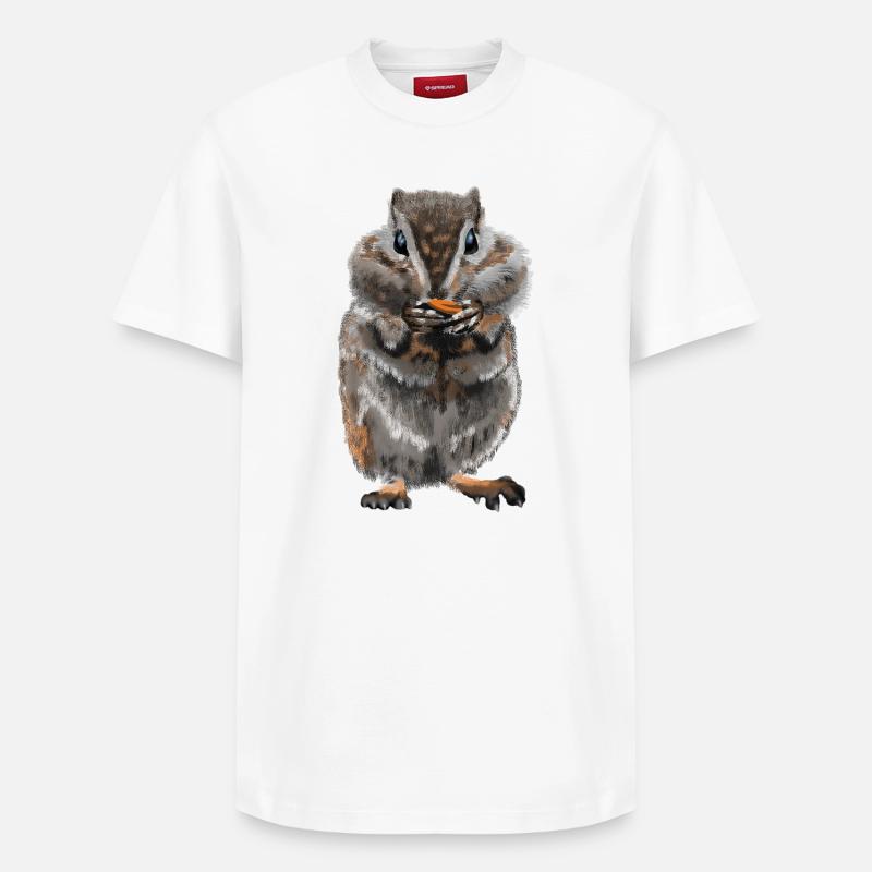 Hamster - T-shirt unisexe décontracté en coton Supima – de SPREAD - blanc