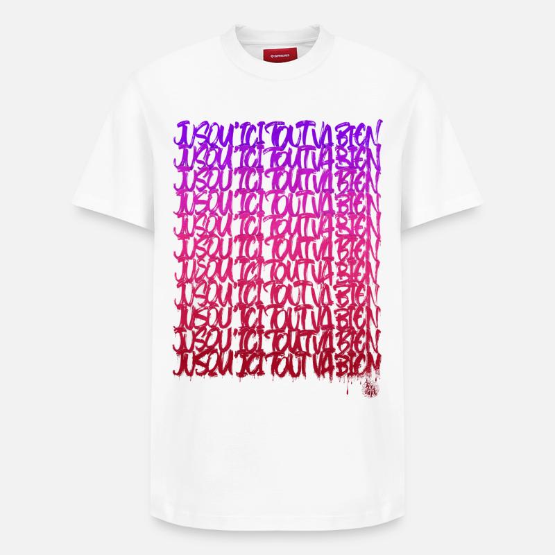 So weit so gut - Relaxed Unisex Supima Cotton T-Shirt – von SPREAD - Weiß