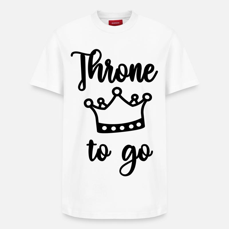 Trône à emporter - T-shirt unisexe décontracté en coton Supima – de SPREAD - blanc
