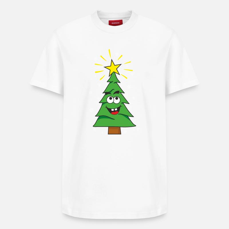 Weihnachtsbaum - Relaxed Unisex Supima Cotton T-Shirt – von SPREAD - Weiß
