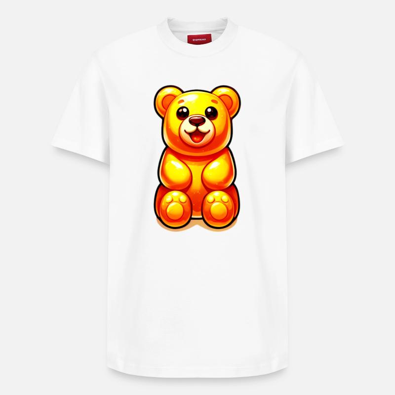 Nounours - T-shirt unisexe décontracté en coton Supima – de SPREAD - blanc