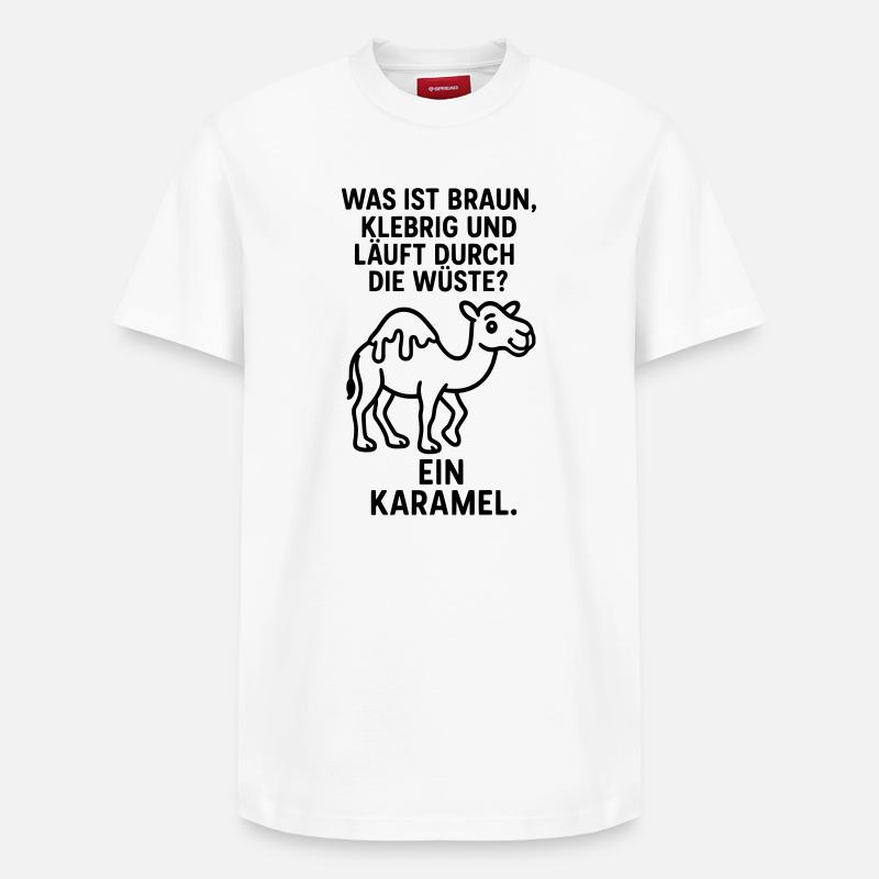 Blague Karamel Caramel Camel Desert Kids - T-shirt unisexe décontracté en coton Supima – de SPREAD - blanc