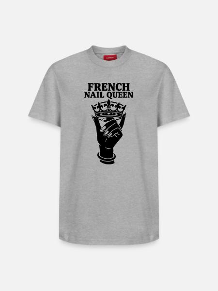 French Nail Queen Cosmetic Manicure - Relaxed Unisex Supima Cotton T-Shirt – by SPREAD - white